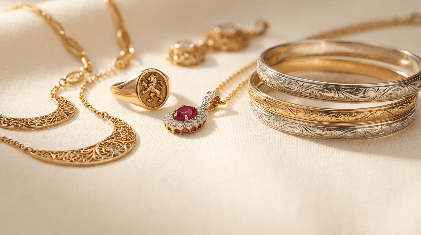 Fine jewellery and luxury items ready for valuation